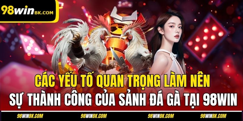 Các yếu tố quan trọng làm nên sự thành công của sảnh đá gà tại 98Win