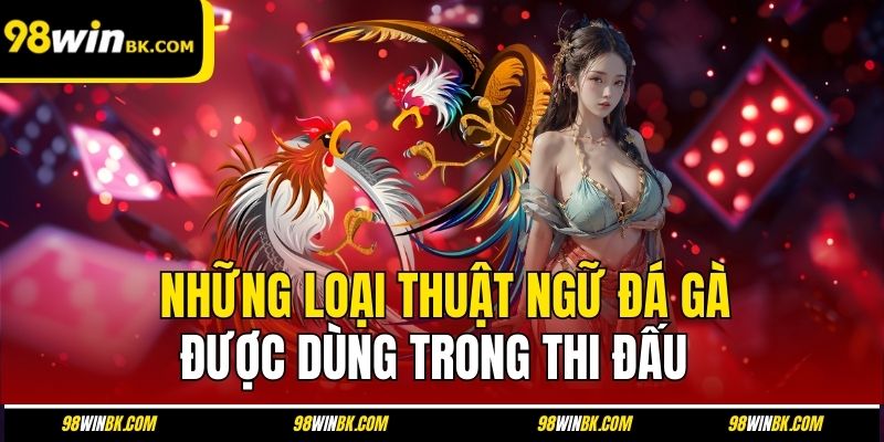 Những loại thuật ngữ đá gà được dùng trong thi đấu